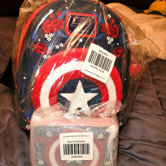 Loungefly Marvel Captain America 80th Anniversary Mini Backpack